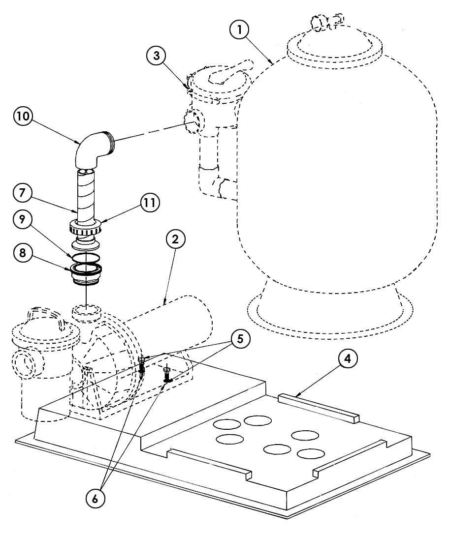 pentair pool filter parts diagram