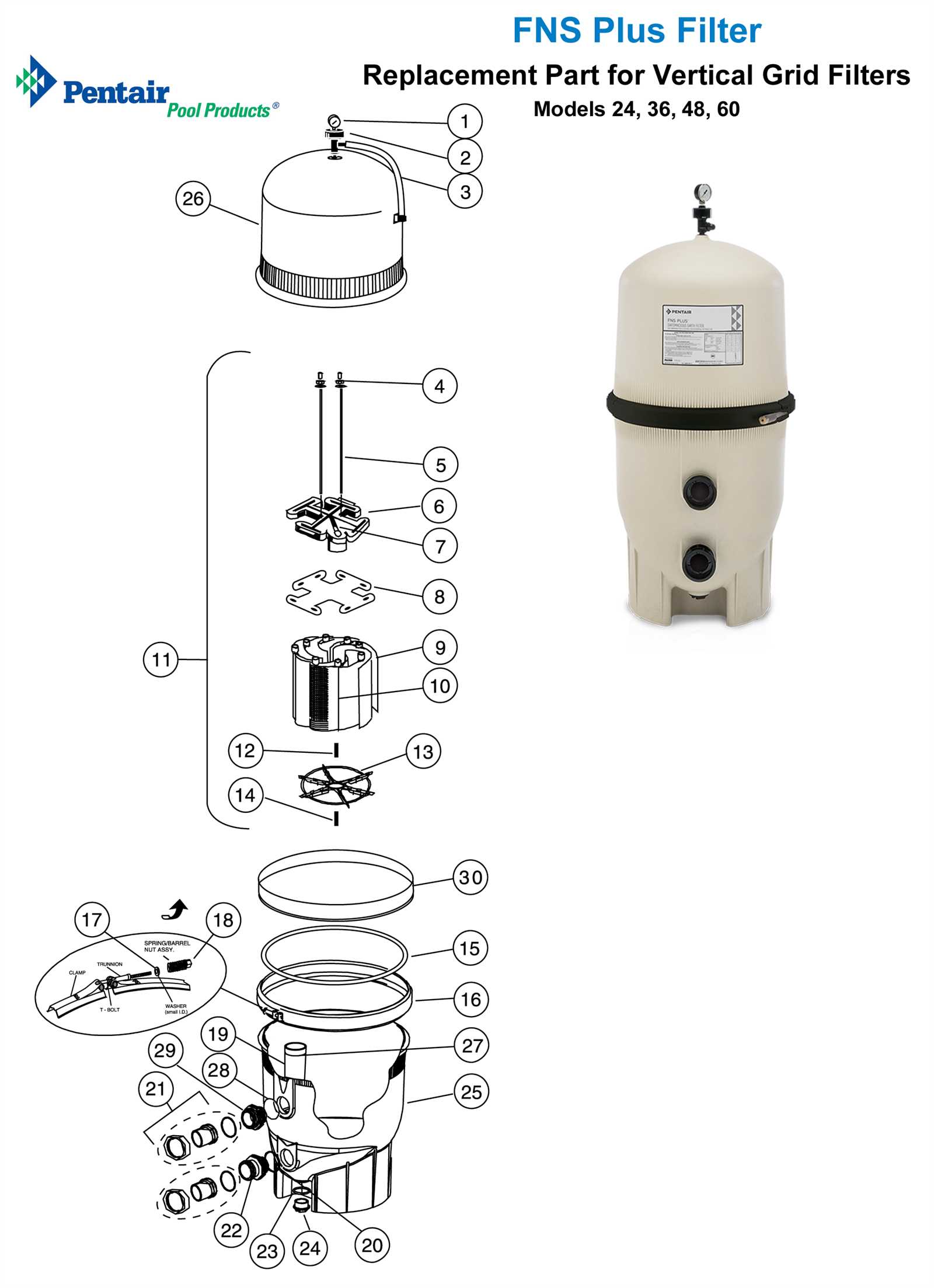 pentair pool heater parts diagram