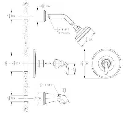 pfister shower valve parts diagram