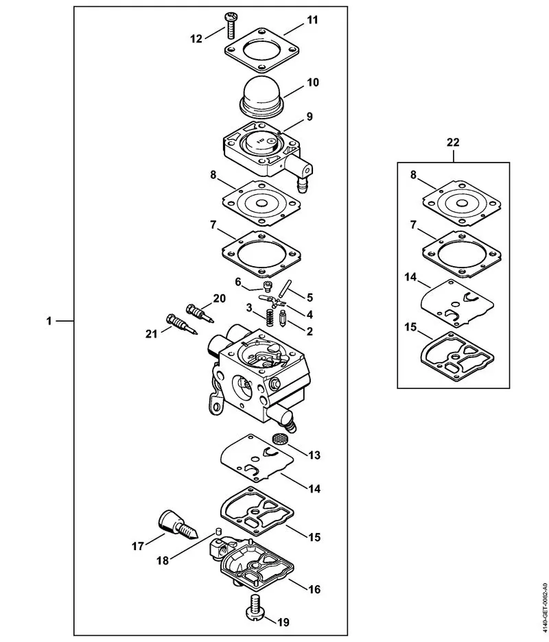 stihl fs 38 trimmer parts diagram