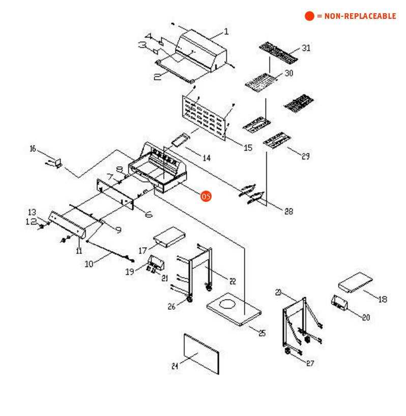 phoenix grill parts diagram