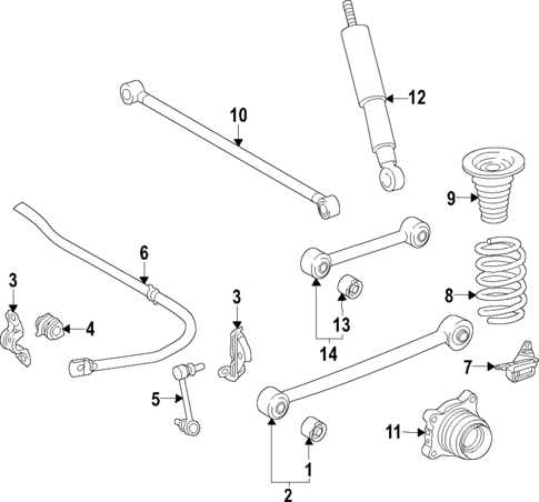 jeep wrangler rear suspension parts diagram