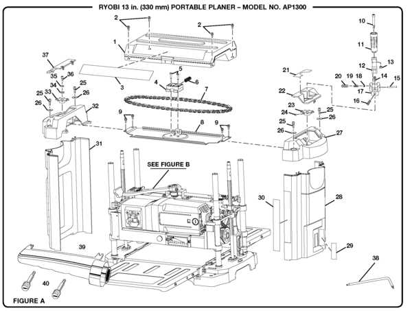 planer parts diagram