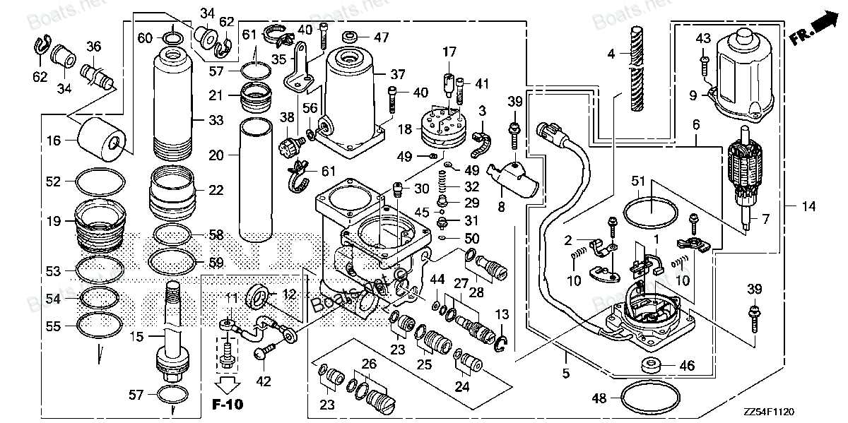 power trim model 150 parts diagram