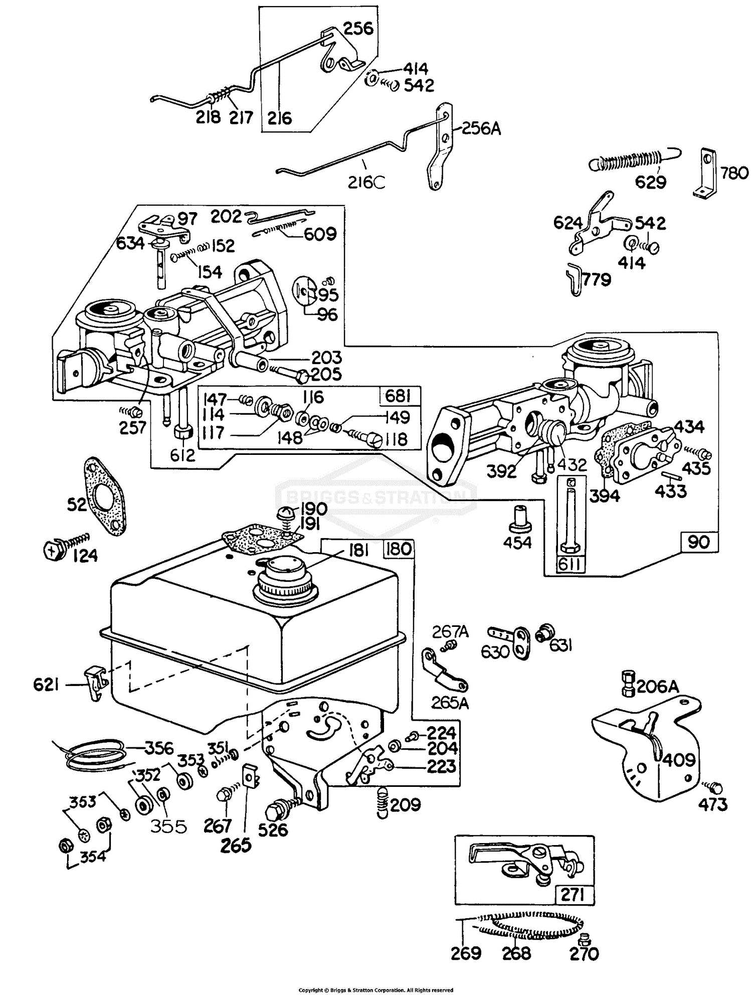 5 hp briggs and stratton parts diagram