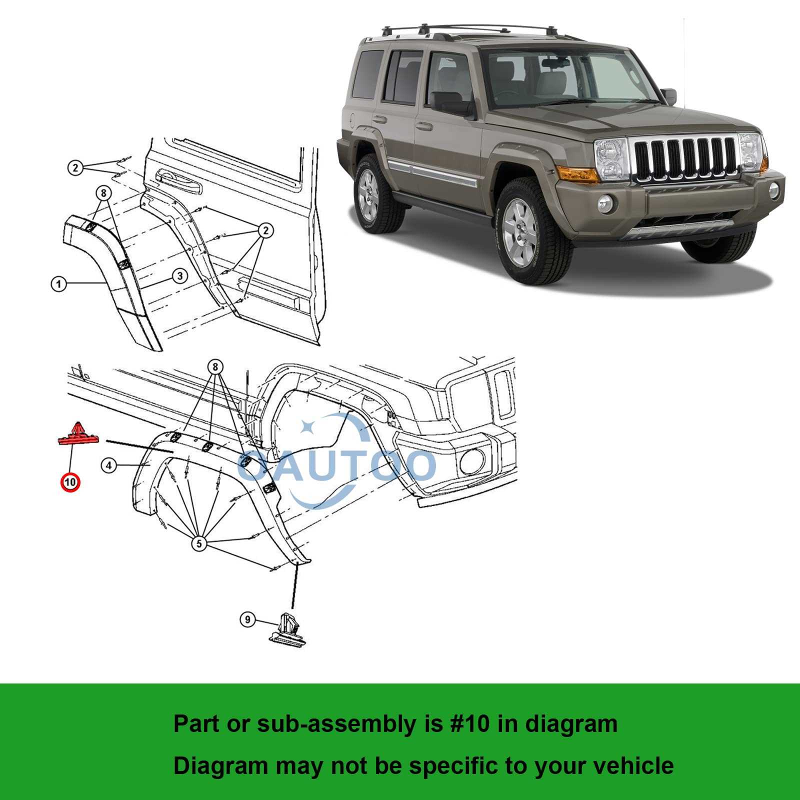 2006 jeep commander parts diagram