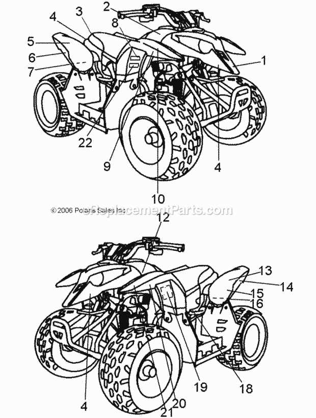 polaris outlaw 50 parts diagram