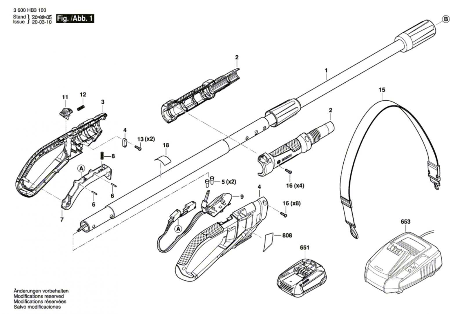 pole saw parts diagram