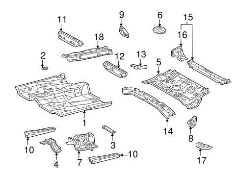 pontiac vibe body parts diagram