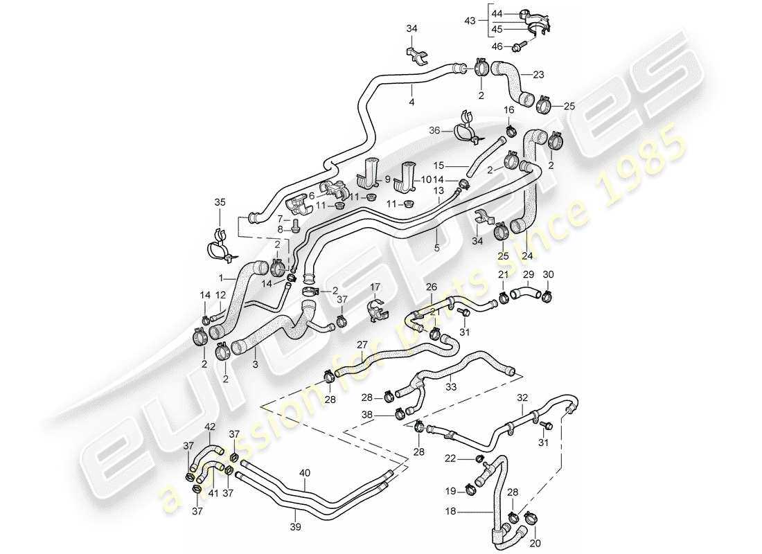 porsche 996 parts diagram