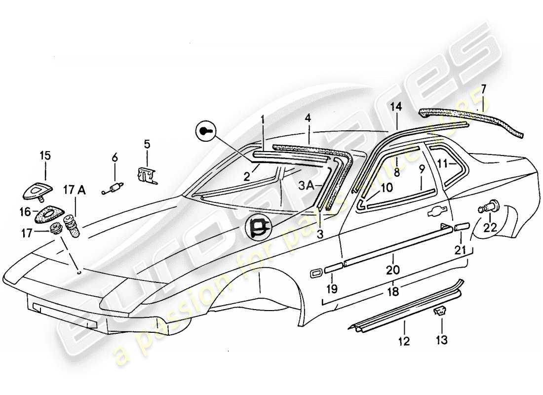 porsche parts diagrams