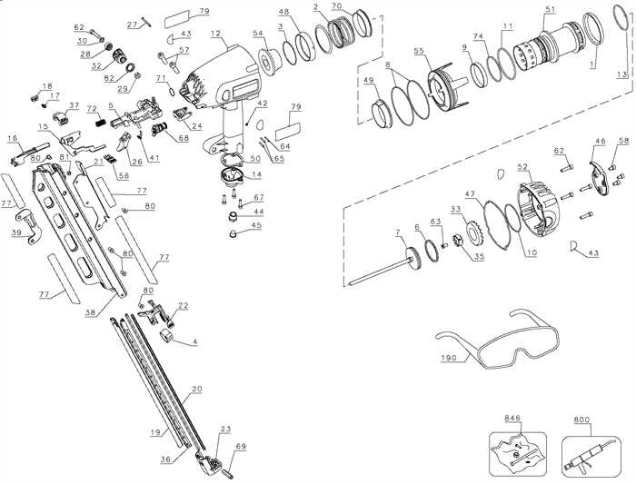 porter cable framing nailer parts diagram