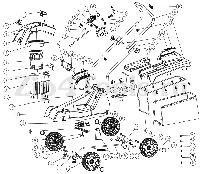 poulan pro 4218 parts diagram