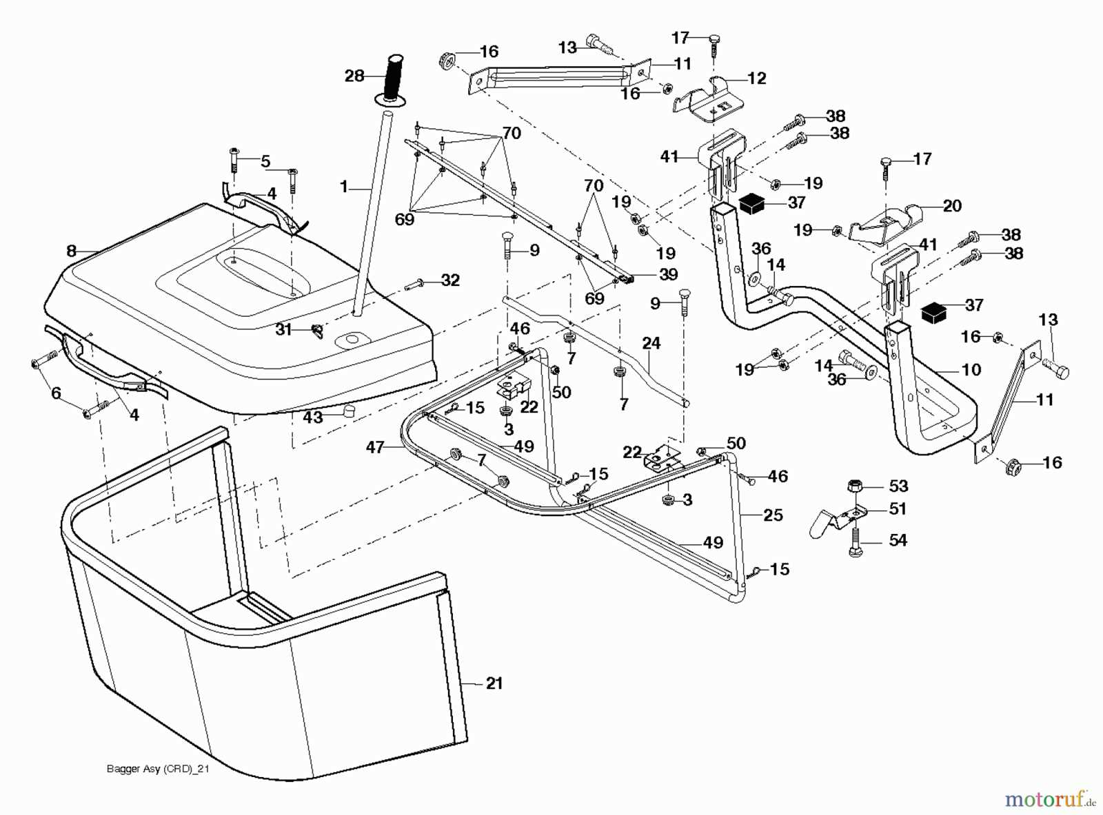 poulan pro mower parts diagram