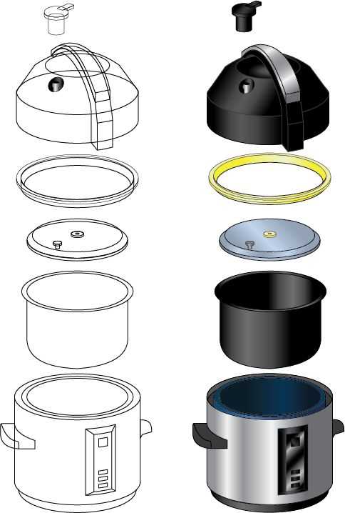 power pressure cooker parts diagram