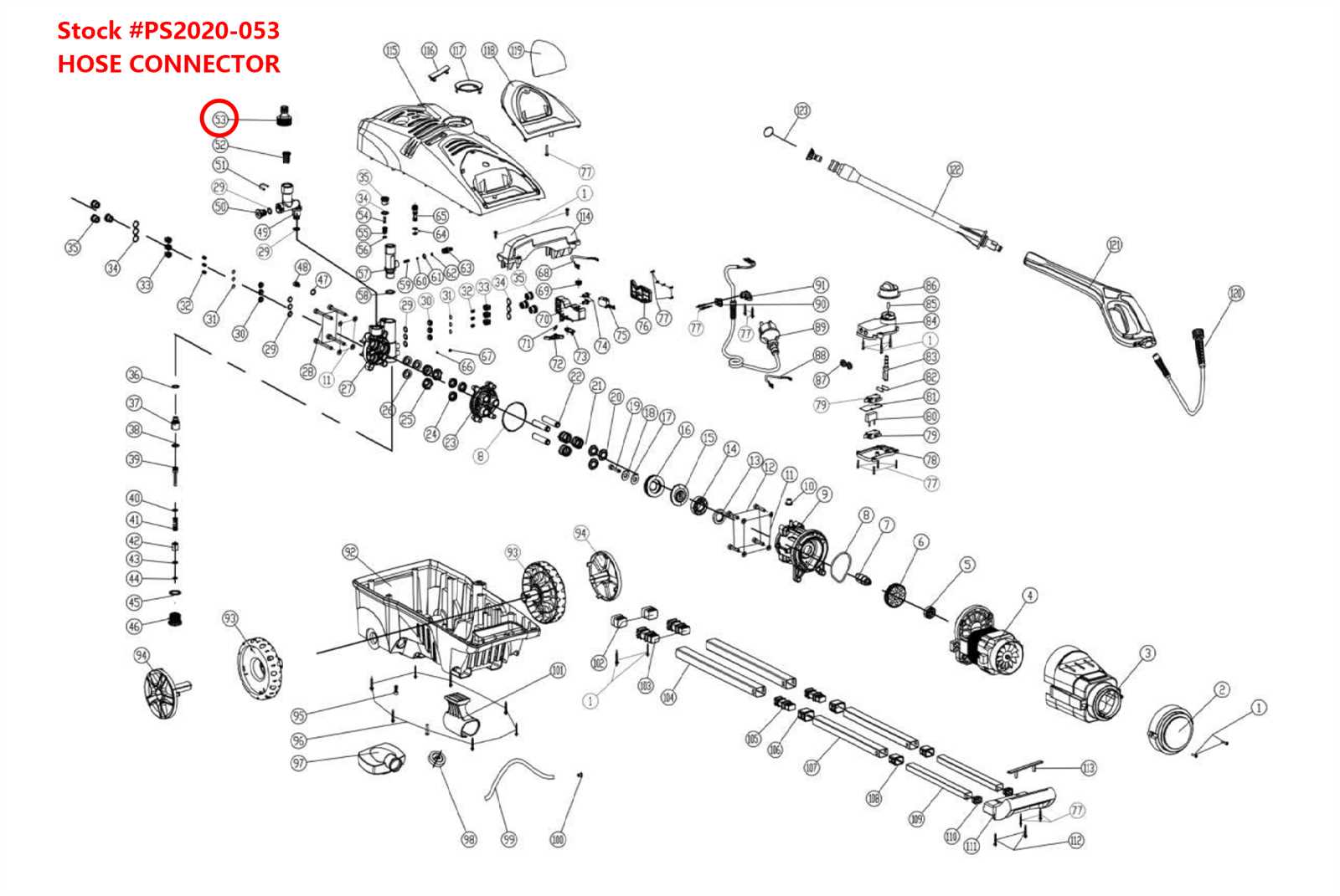 powersmart db7651 24 parts diagram