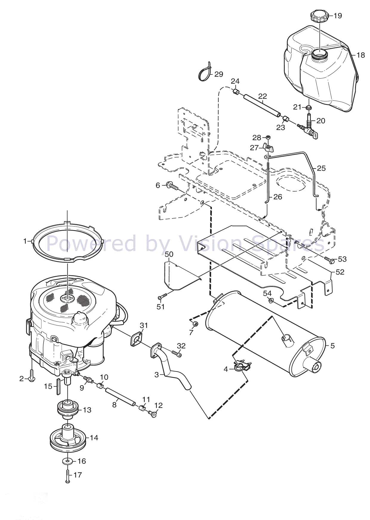 briggs stratton lawn mower parts diagram