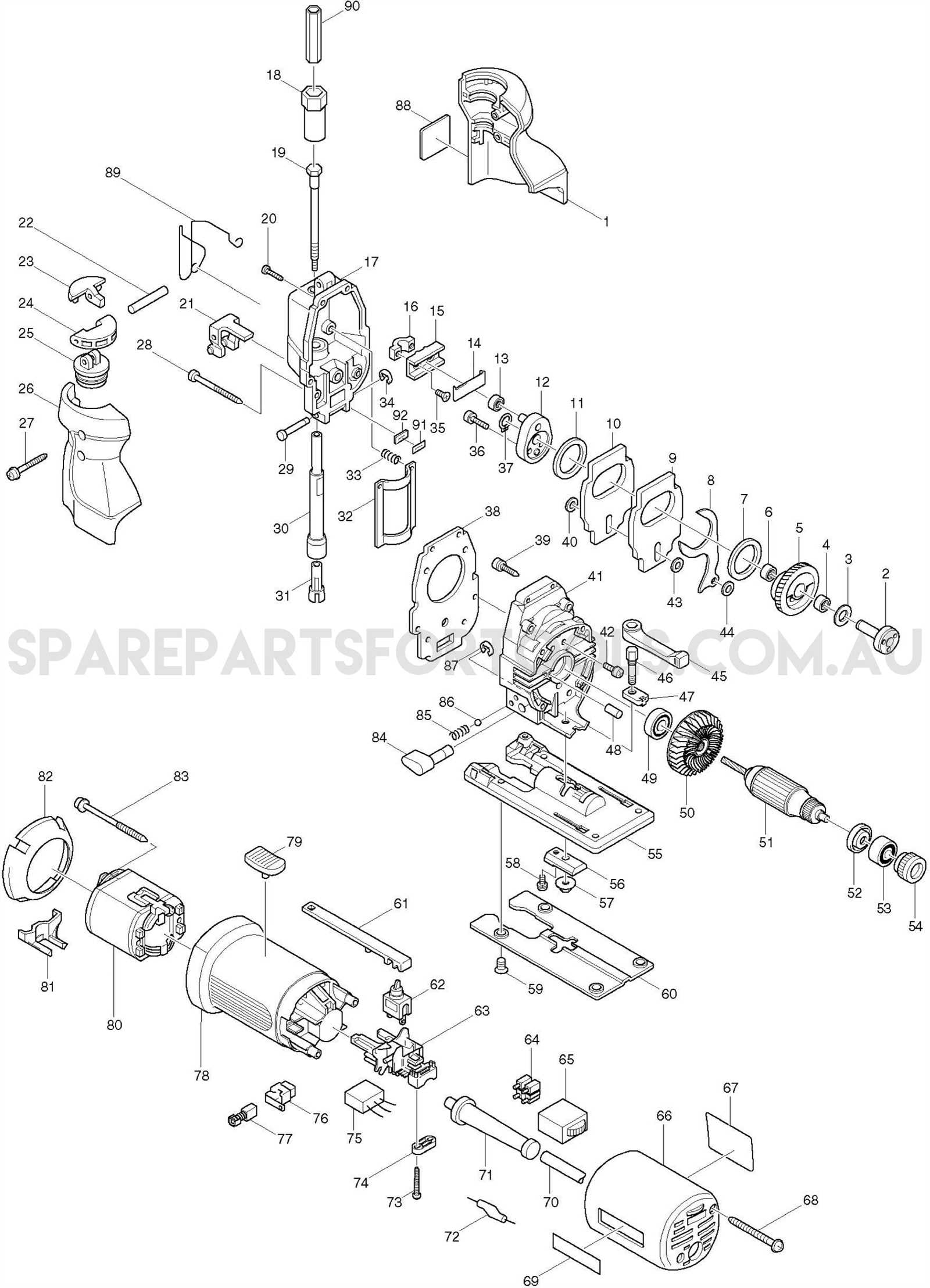 makita 9924db parts diagram