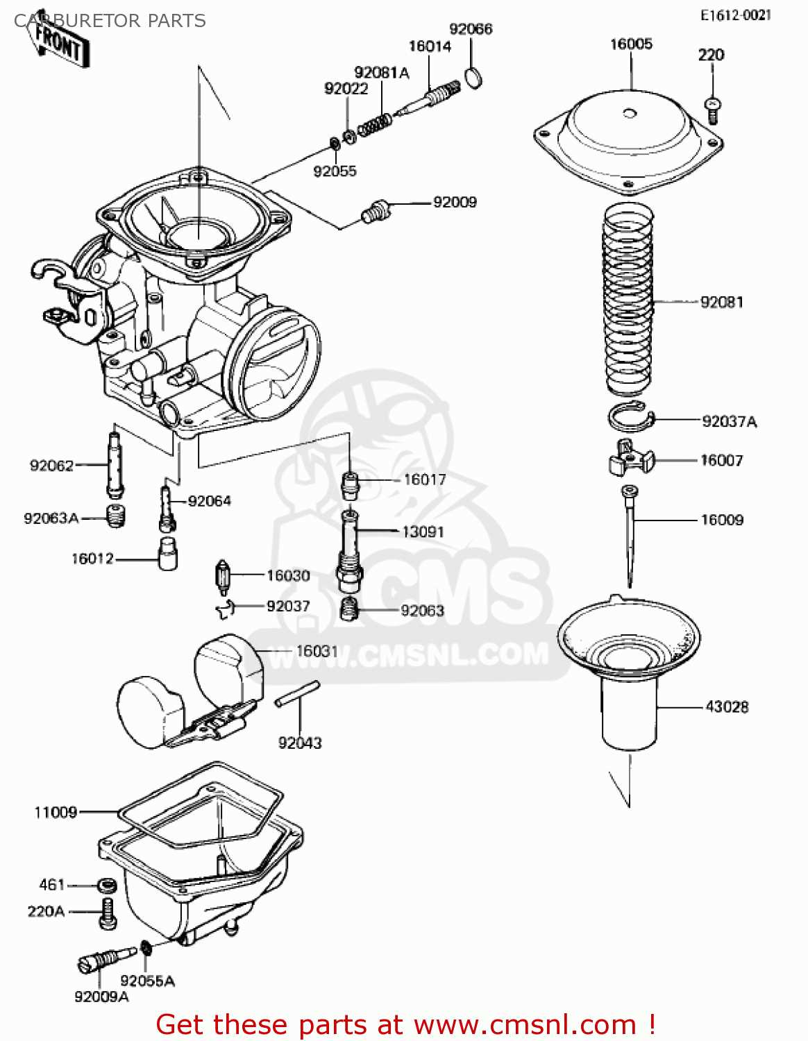 car carburetor parts diagram