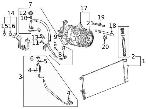 air conditioner compressor parts diagram