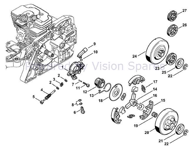 stihl ms311 parts diagram