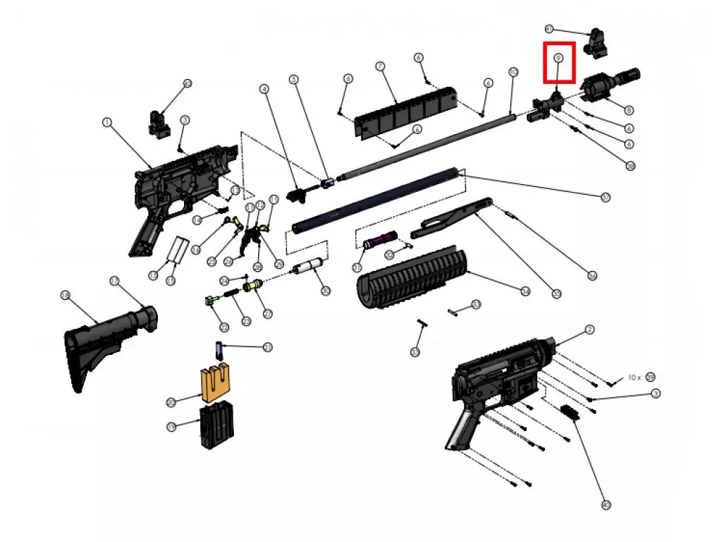 m4 parts diagram