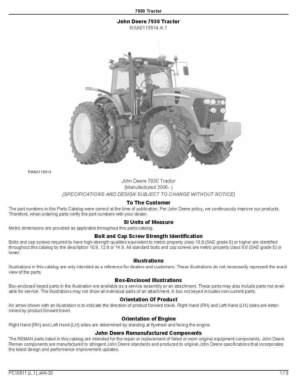 john deere parts diagrams