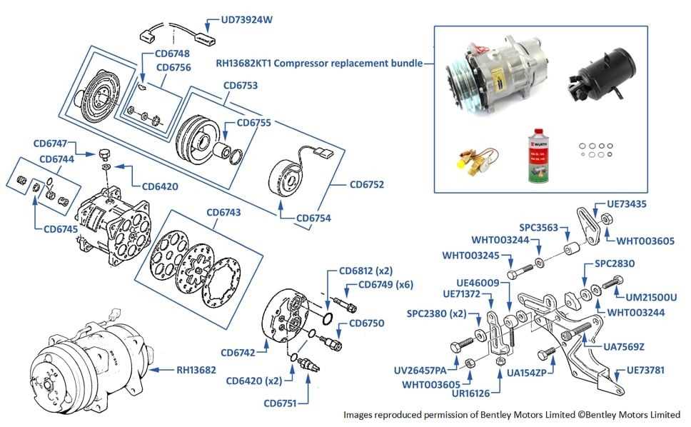 auto ac parts diagram