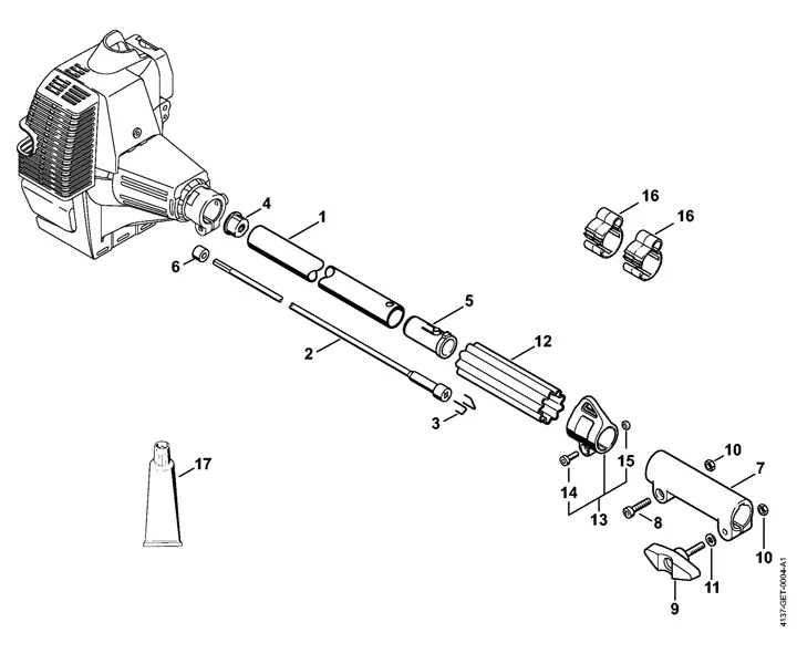 stihl 131r kombi parts diagram