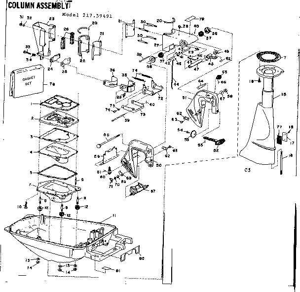 eska outboard parts diagram