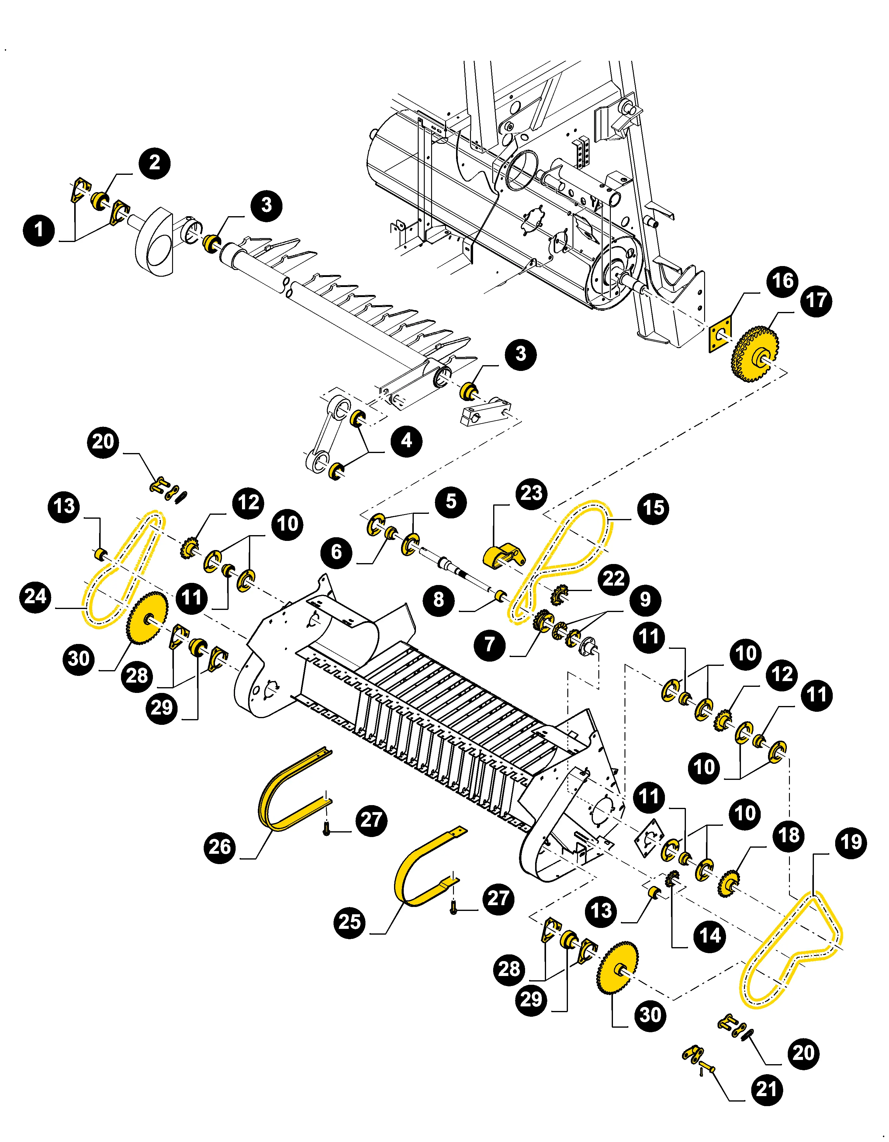 new holland br7060 parts diagram