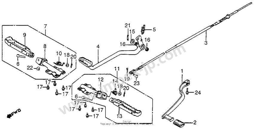 honda atc 200 parts diagram