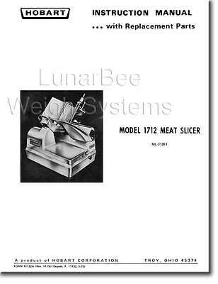 meat slicer parts diagram