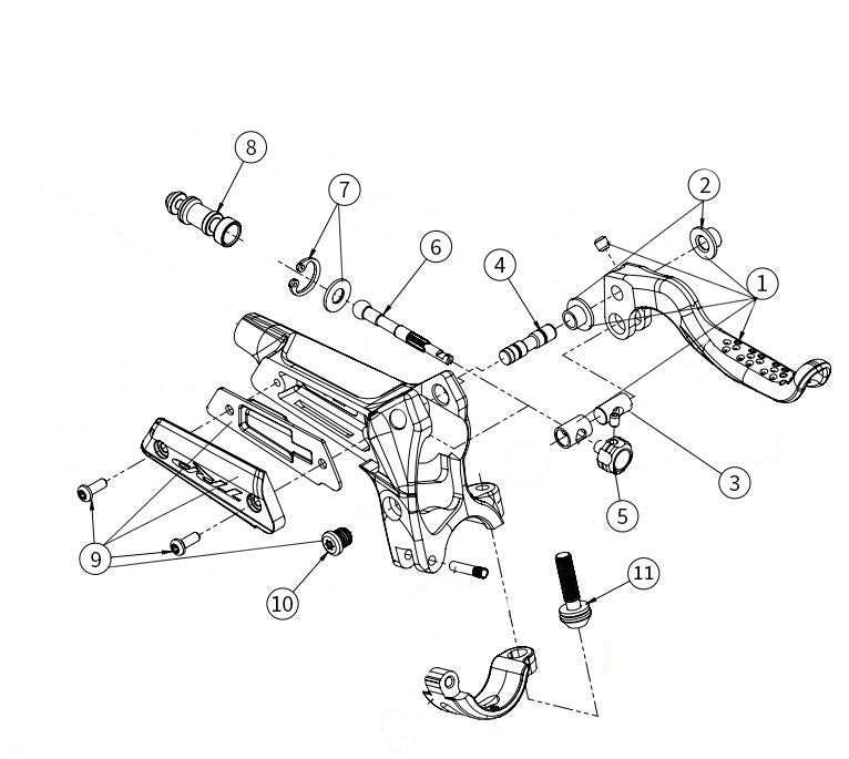 v brake parts diagram