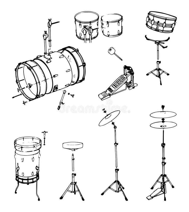 bass drum parts diagram