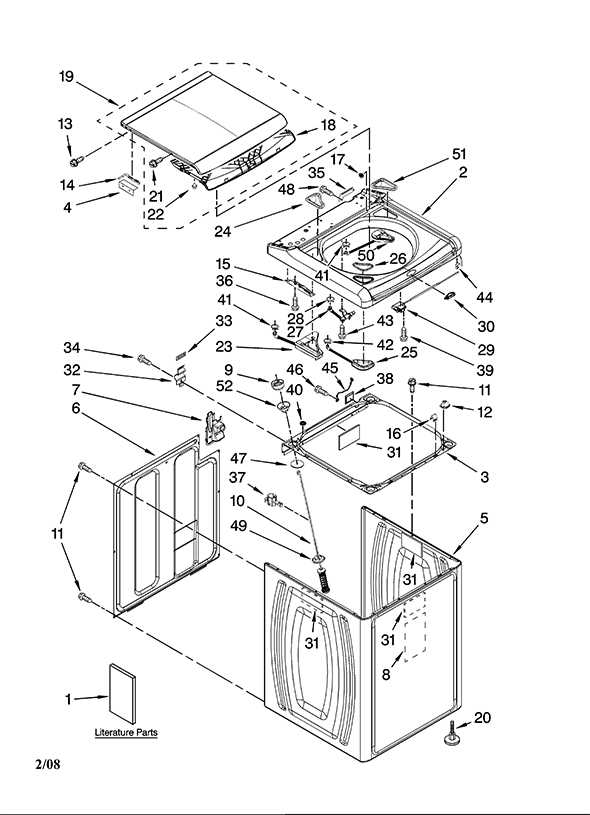 kenmore model 110 washer parts diagram