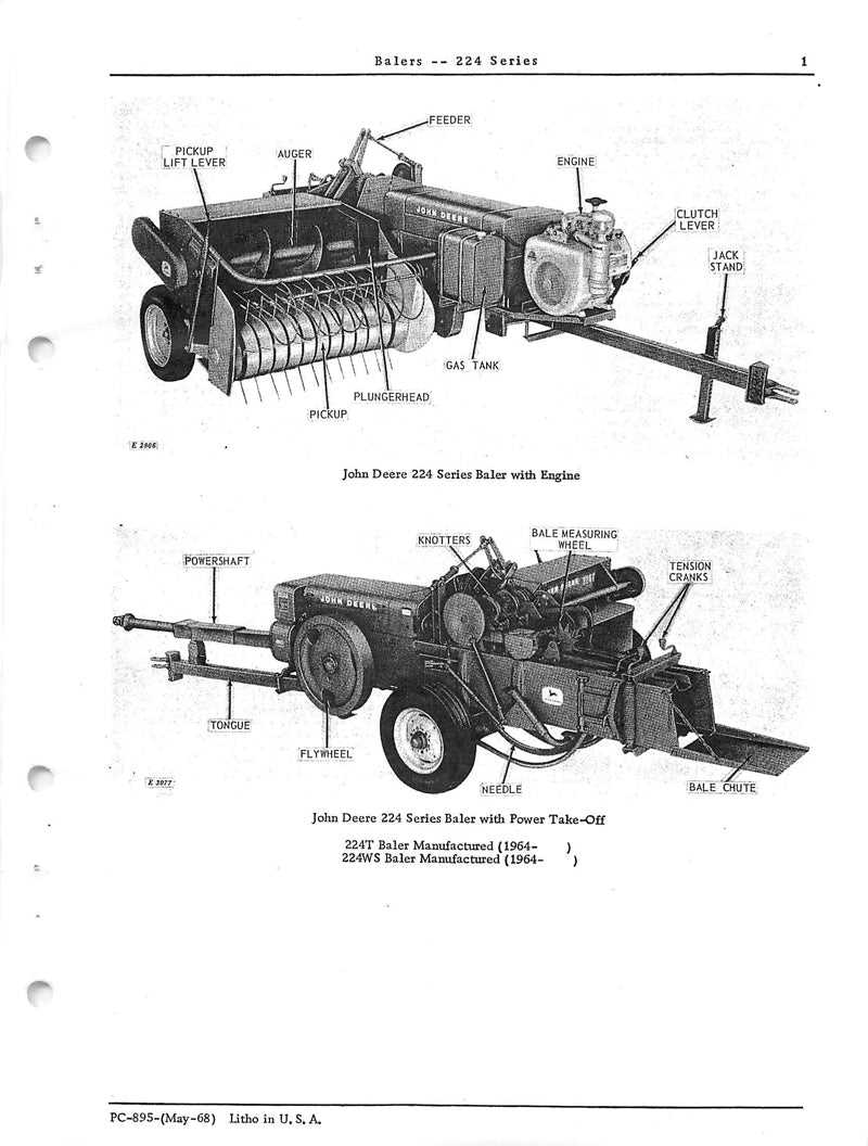 john deere 24t baler parts diagram