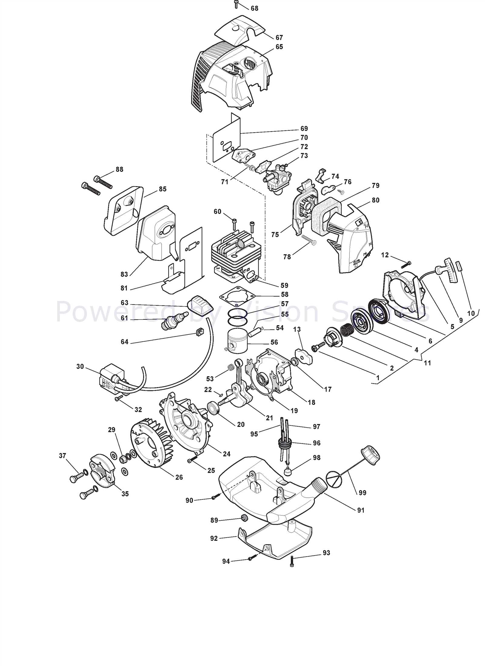 stihl fs 75 parts diagram