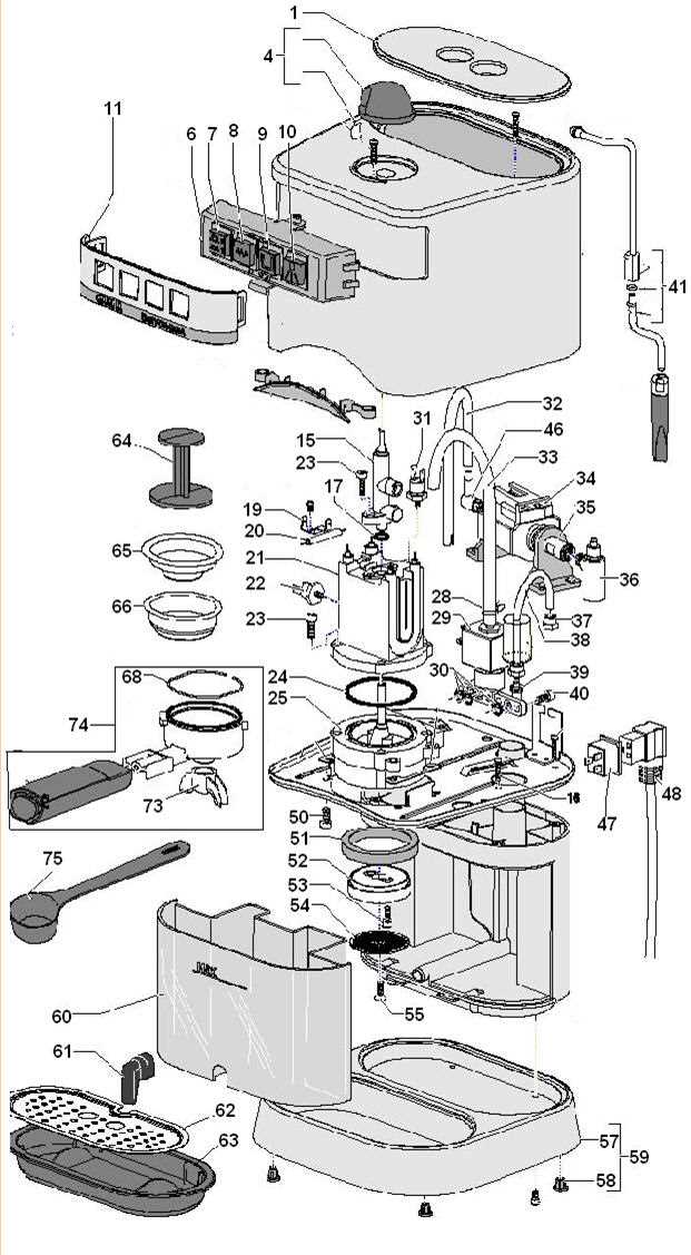 gaggia parts diagram