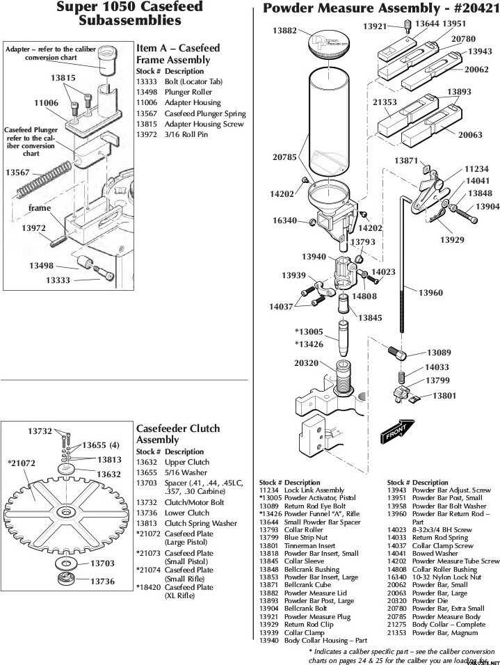 dillon 1050 parts diagram