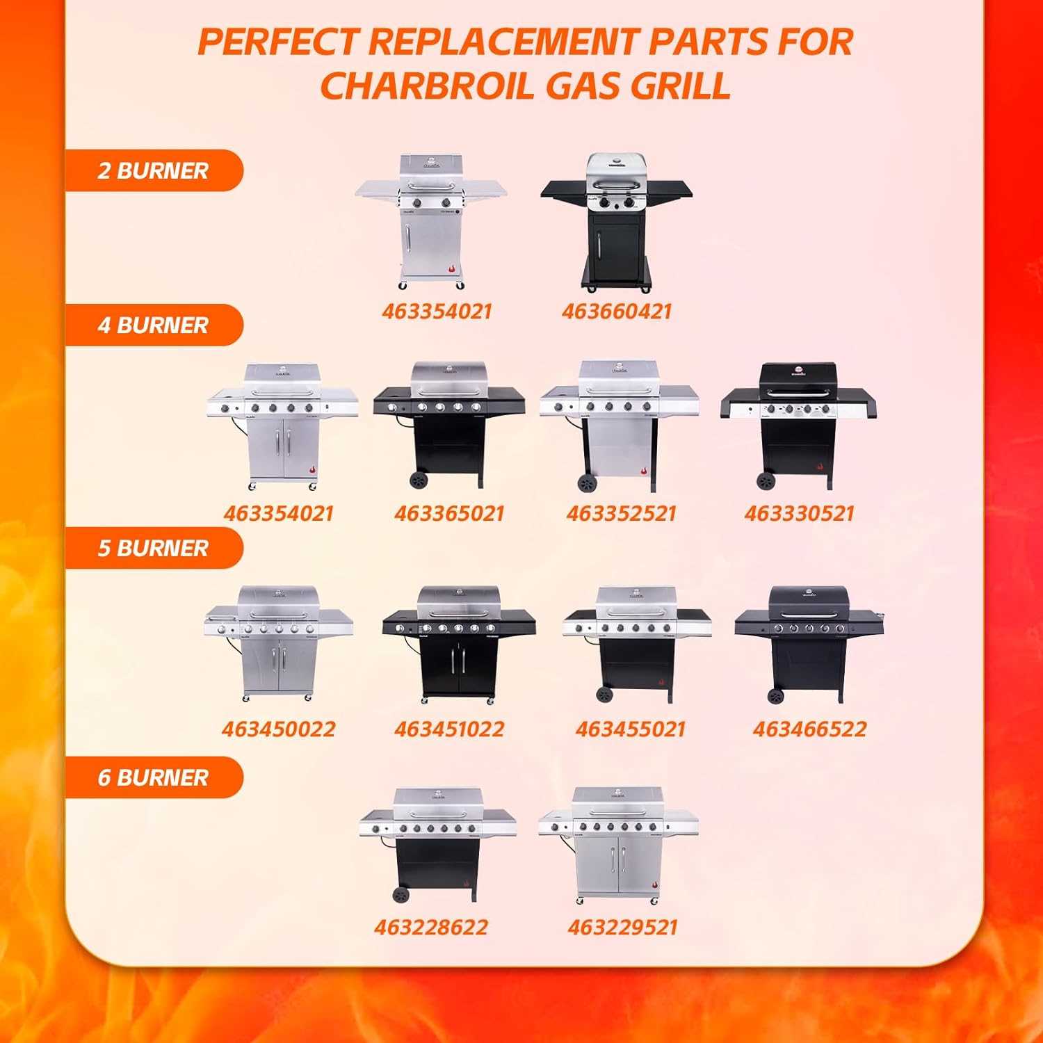 char broil gas grill parts diagram