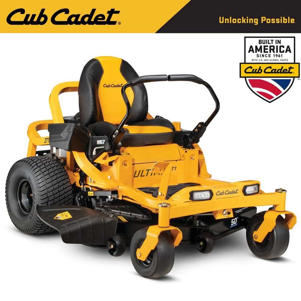 cub cadet ultima zt1 parts diagram