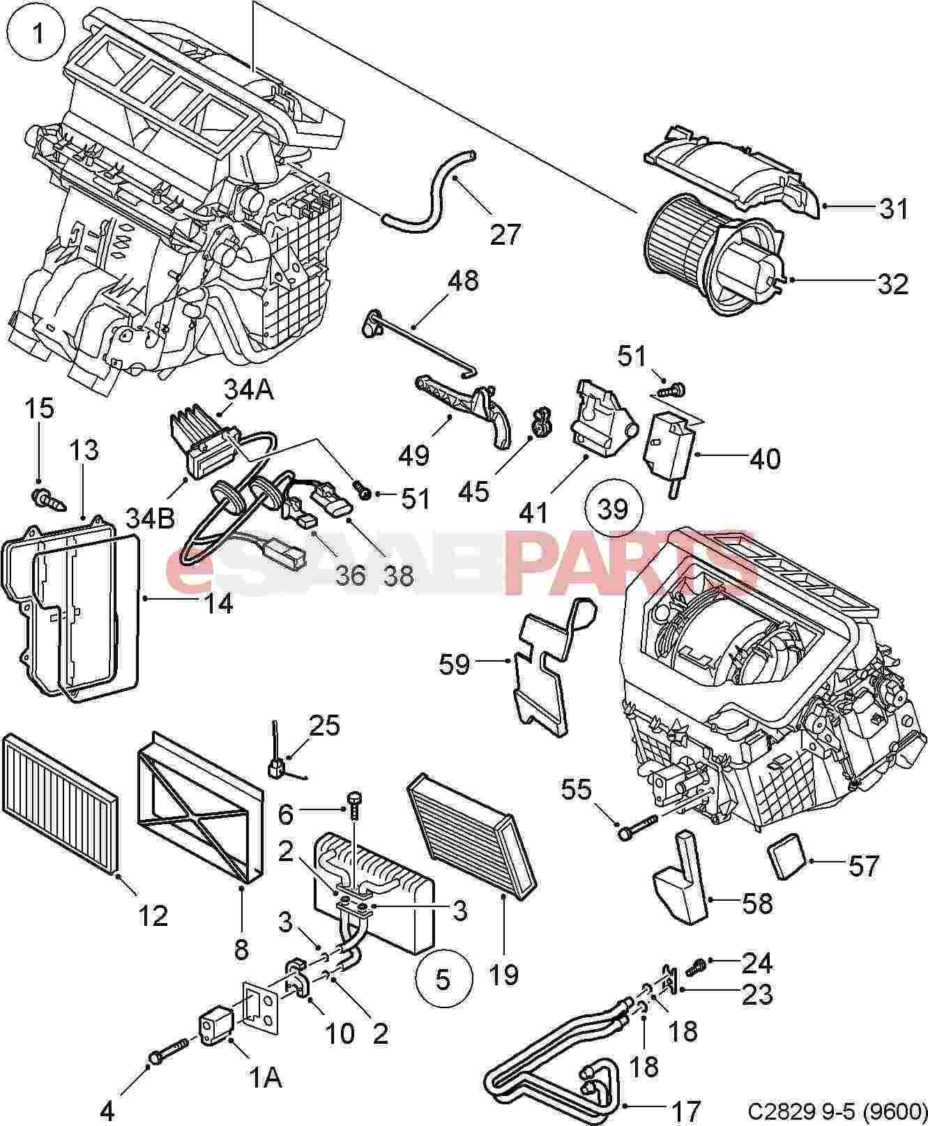 air conditioning unit parts diagram