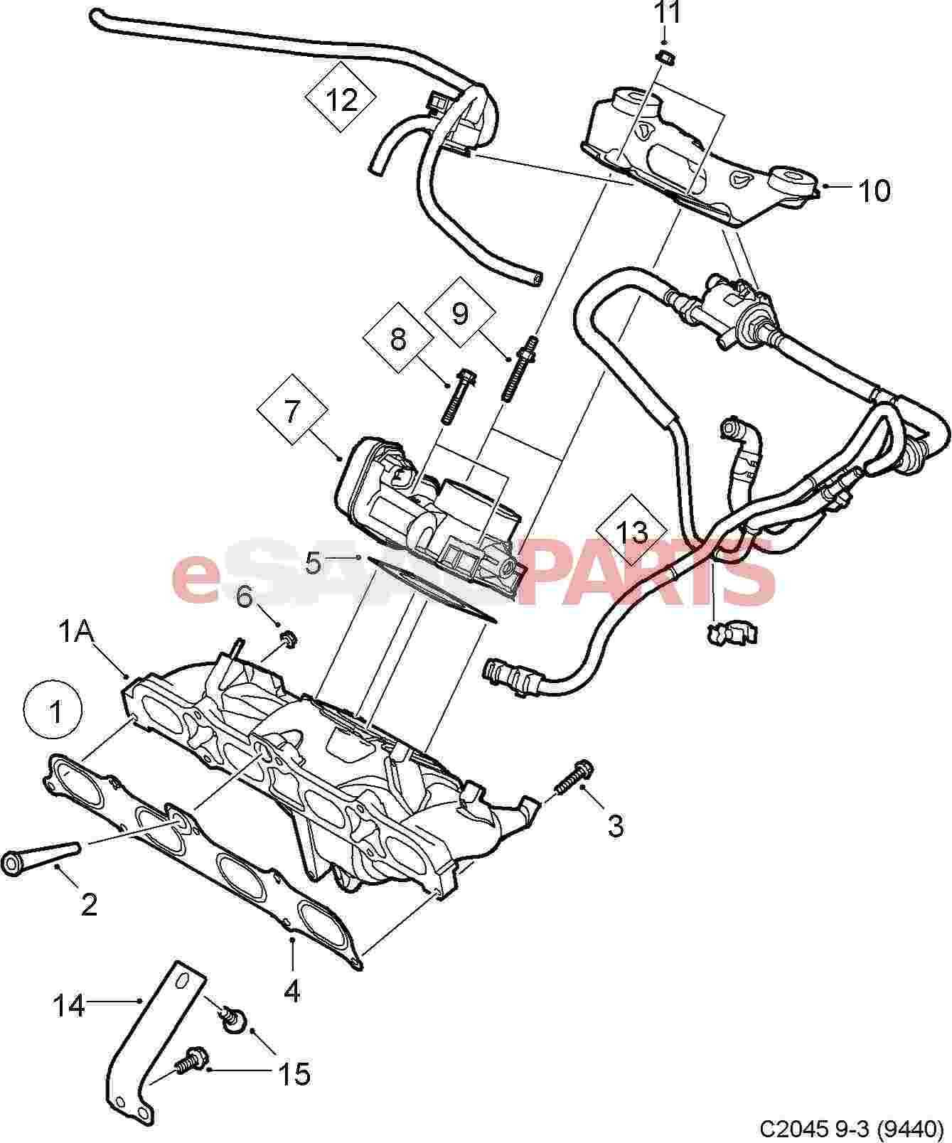 saab 9 3 parts diagram