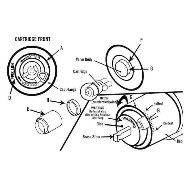 delta shower parts diagram