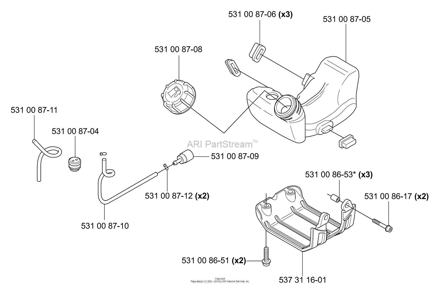 husqvarna 324l parts diagram