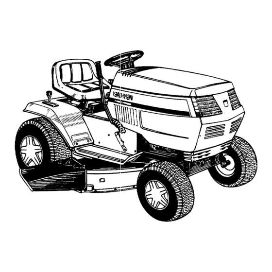 yardman riding lawn mower parts diagram