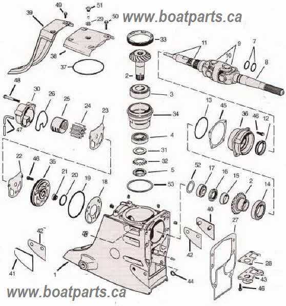 inboard outboard parts diagram