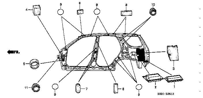 honda cr v body parts diagram