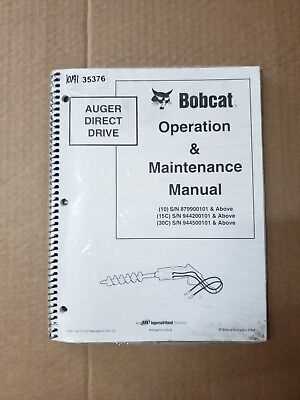 bobcat 30c auger parts diagram